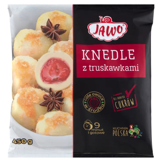 Knedle domowe z truskawkami mrożone 450g Jawo