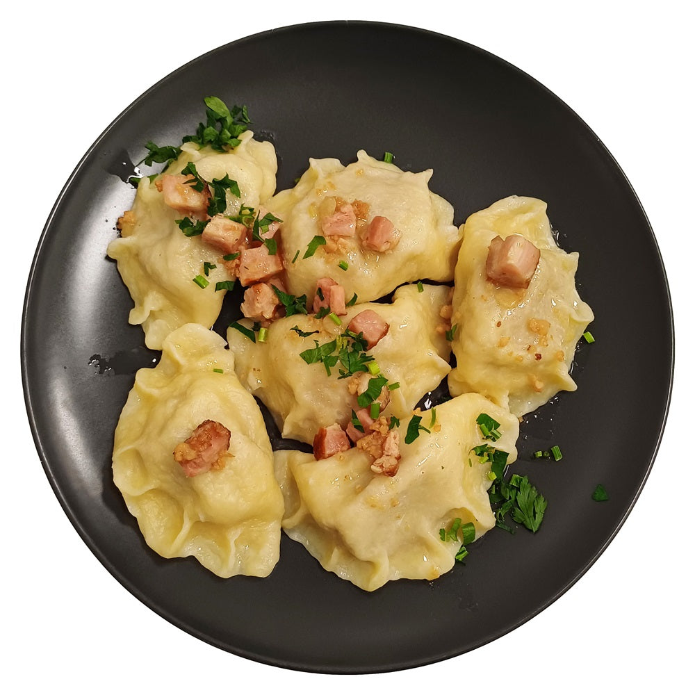 Pierogi premium z kapustą i mięsem ręcznie lepione kg Społem PSS